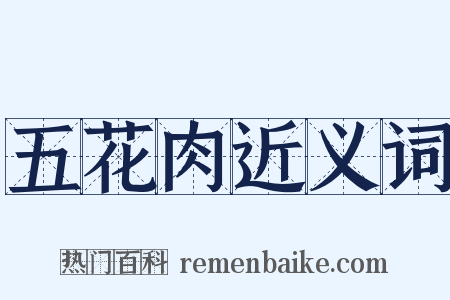五花肉近义词是什么意思的图片
